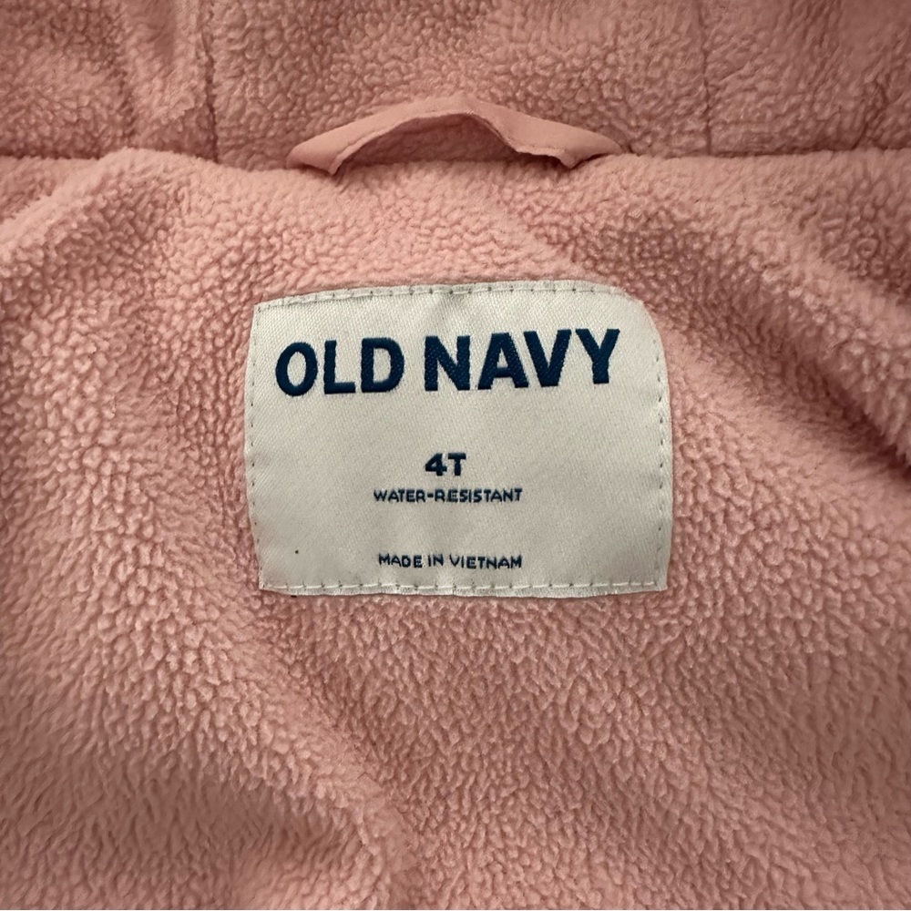 Old Navy Pink Puffer Fleece Lined Jacket - Picture 8 of 13